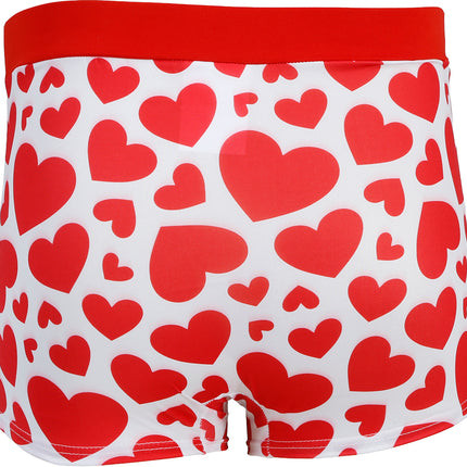 I Love You Underpants Red White Hearts (Je t'aime, slip rouge et blanc)