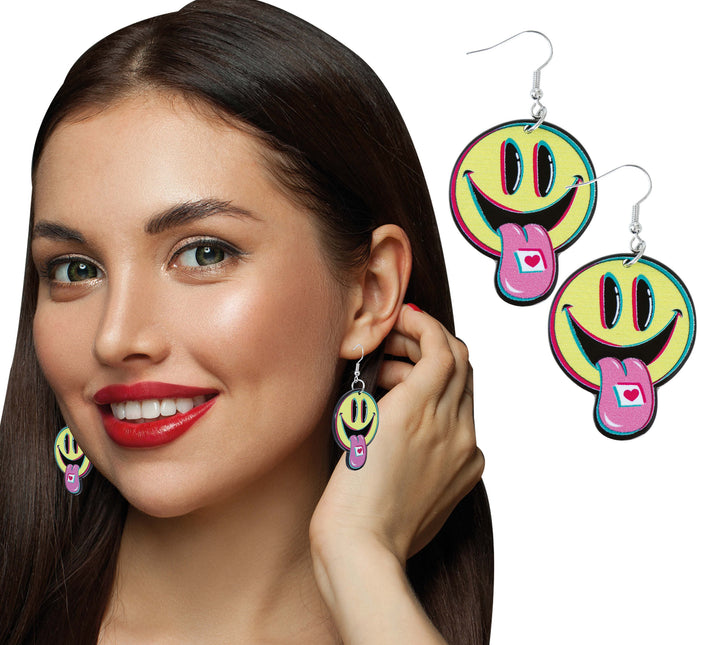 Boucles d'oreilles Festival Smiley
