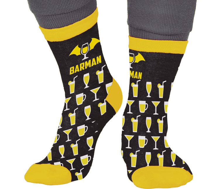 Chaussettes Barman Noir Jaune