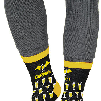 Chaussettes Barman Noir Jaune