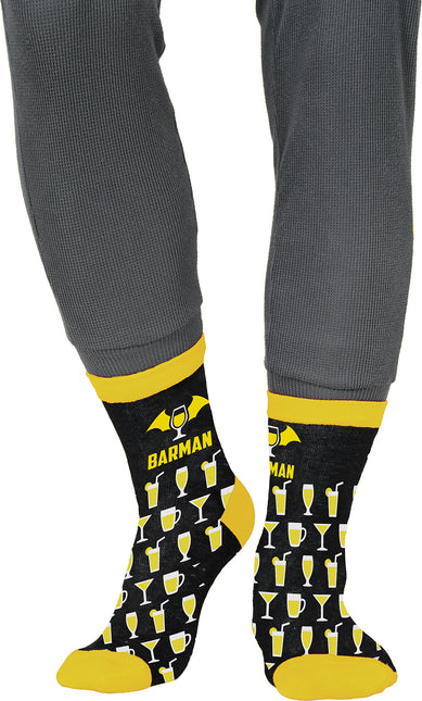 Chaussettes Barman Noir Jaune