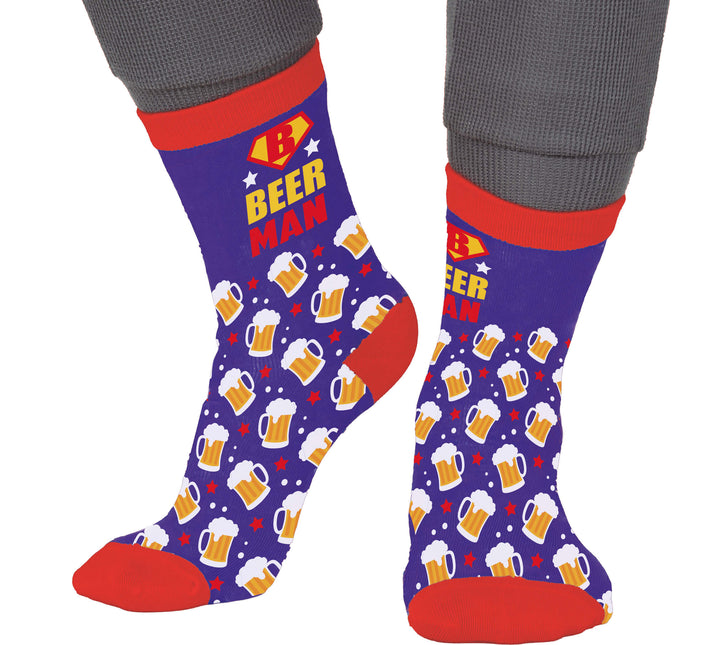 Chaussettes Beerman Adultes Bleu Rouge