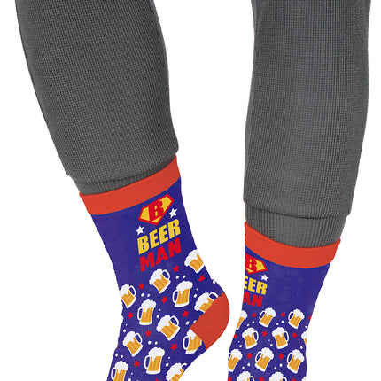 Chaussettes Beerman Adultes Bleu Rouge