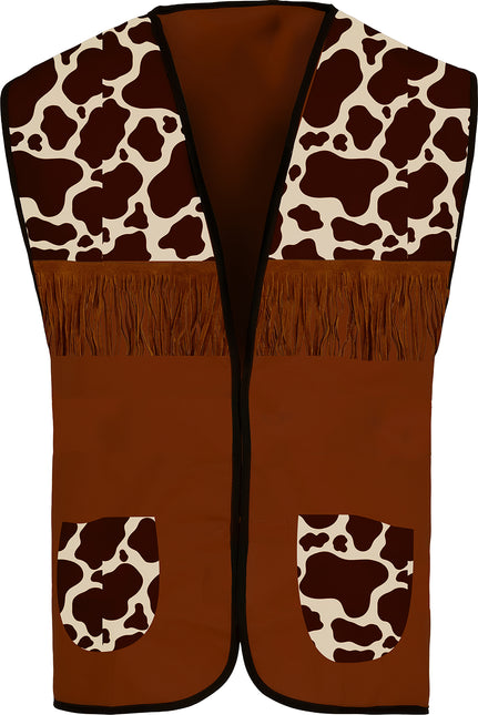 Gilet de cow-boy marron enfant