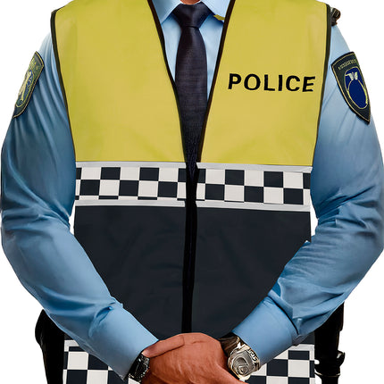 Gilet de police jaune noir
