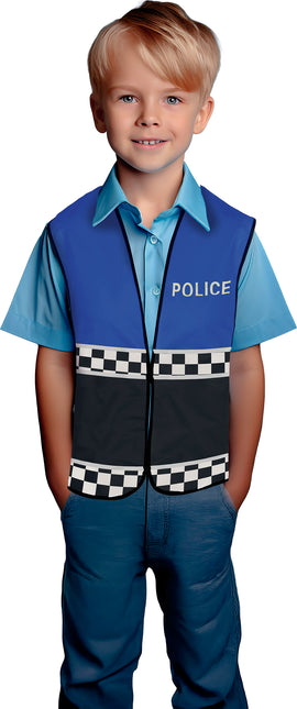 Gilet de police Noir Bleu Enfant