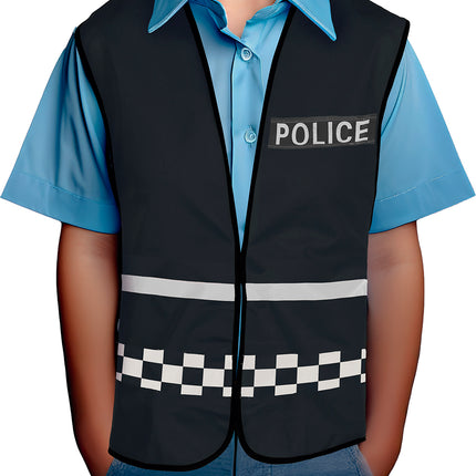 Gilet de police noir enfant