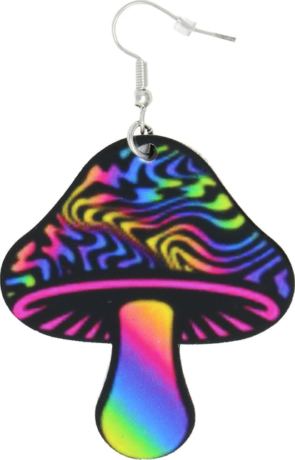 Boucles d'oreilles champignon