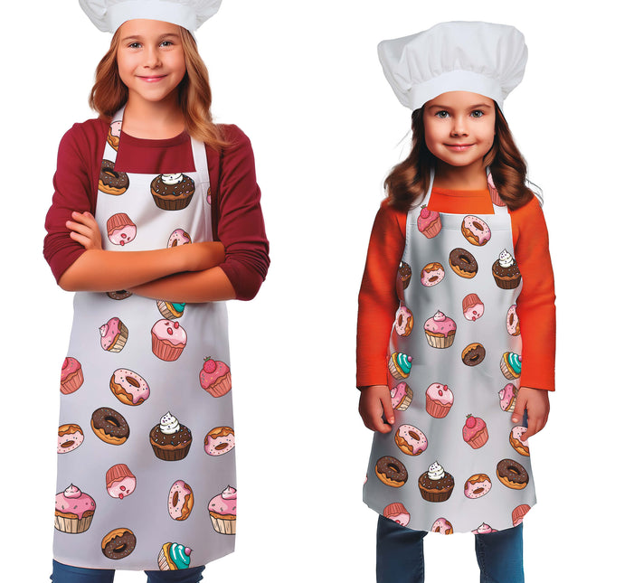 Tablier de couleur Cupcakes pour enfants