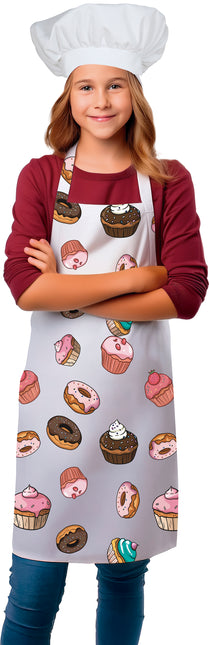 Tablier de couleur Cupcakes pour enfants