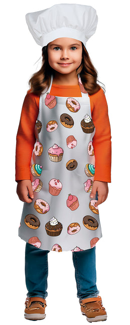 Tablier de couleur Cupcakes pour enfants