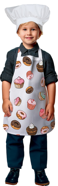Tablier de couleur Cupcakes pour enfants