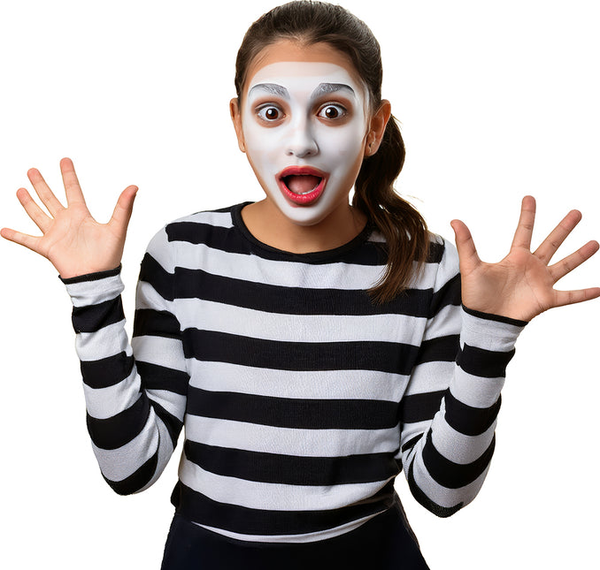 Chemise noire blanche enfant rayée