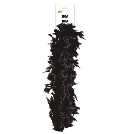 Plume de boa, 80 gr noir