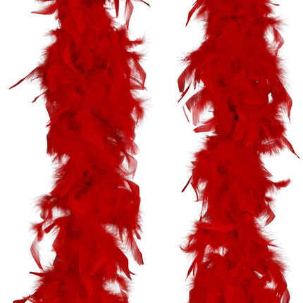 Plume de boa, 80 gr rouge