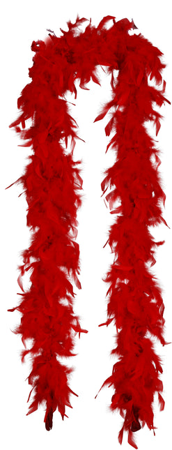 Plume de boa, 80 gr rouge