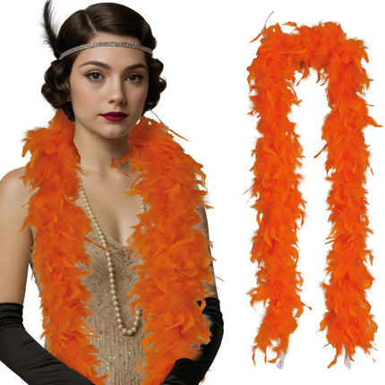 Plume de boa, 80 gr orange