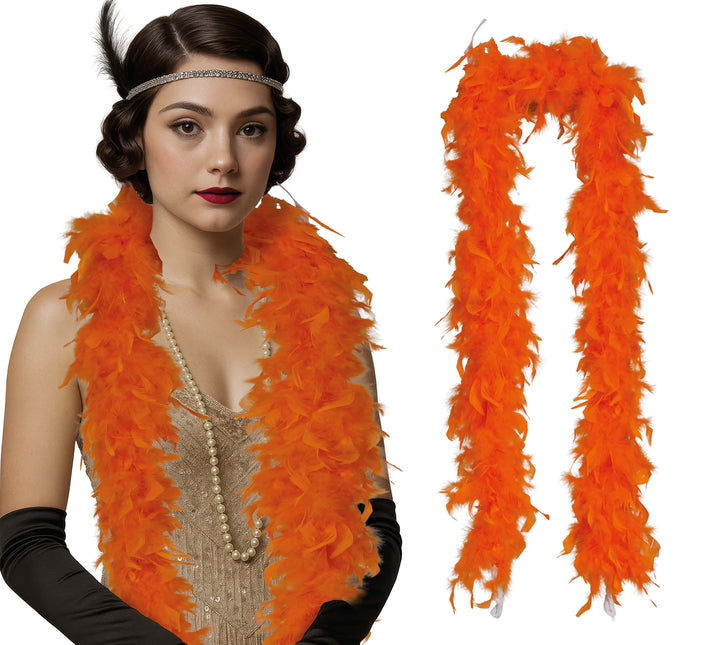 Plume de boa, 80 gr orange