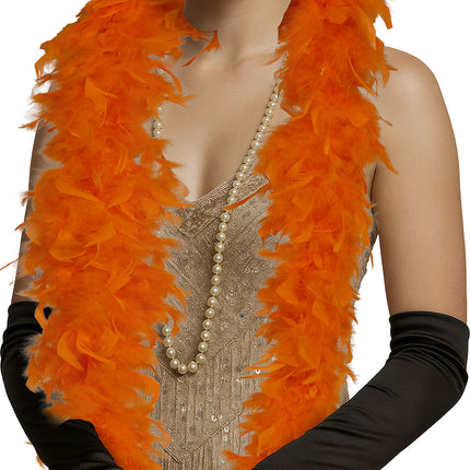 Plume de boa, 80 gr orange