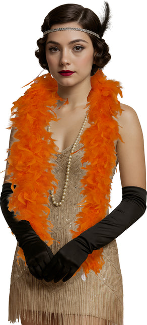 Plume de boa, 80 gr orange