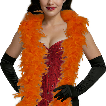 Plume de boa, 80 gr orange