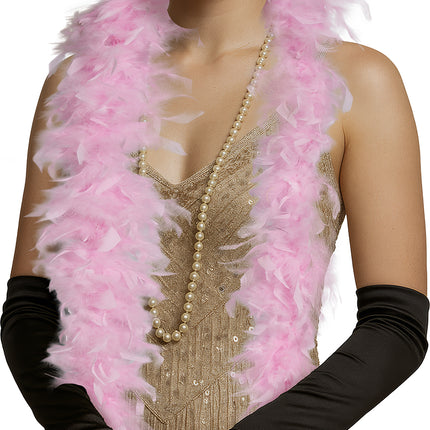 Plume de boa, 80 gr rose