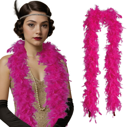 Plume de boa, 80 gr fuchsia