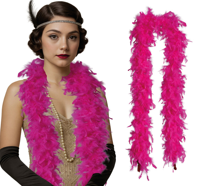 Plume de boa, 80 gr fuchsia