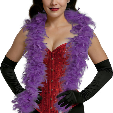 Plume de boa, 80 gr violet