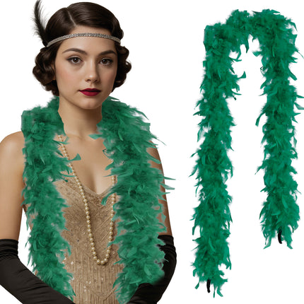 Plume de boa, 80 gr vert