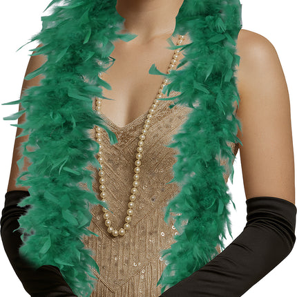 Plume de boa, 80 gr vert