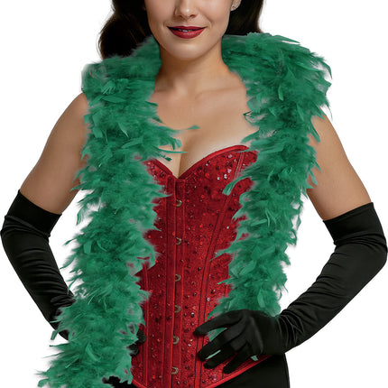 Plume de boa, 80 gr vert