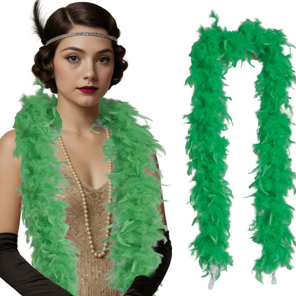 Plume de boa, 80 gr vert
