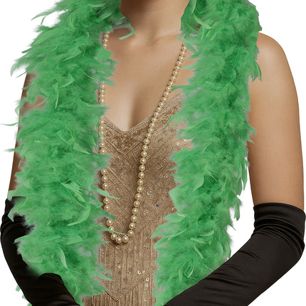 Plume de boa, 80 gr vert