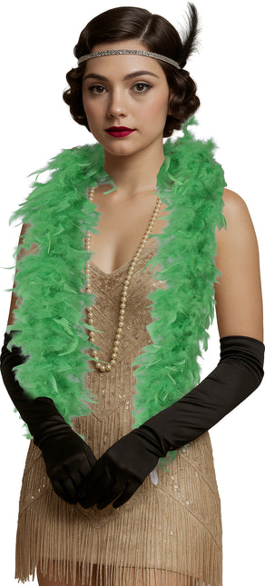 Plume de boa, 80 gr vert