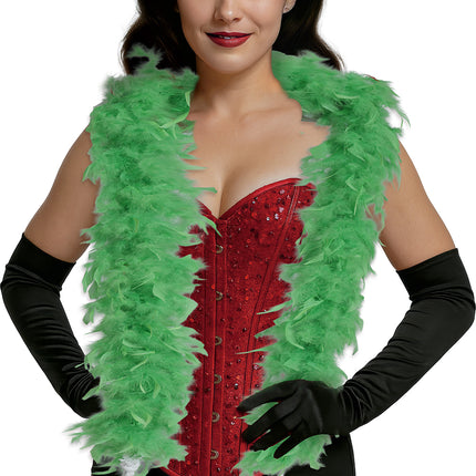 Plume de boa, 80 gr vert