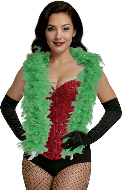 Plume de boa, 80 gr vert