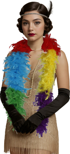 Plume de boa, 80 gr multicolore