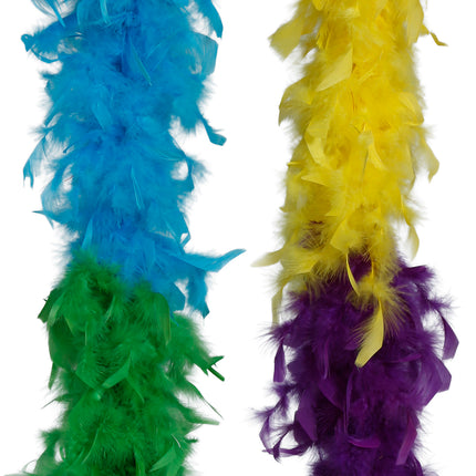 Plume de boa, 80 gr multicolore