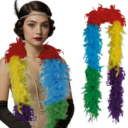 Plume de boa, 80 gr multicolore
