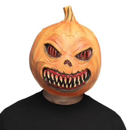 Masque en latex « Monstre citrouille »
