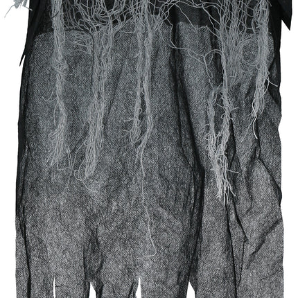 Poupée d'Halloween Squelette noir avec cape 60cm