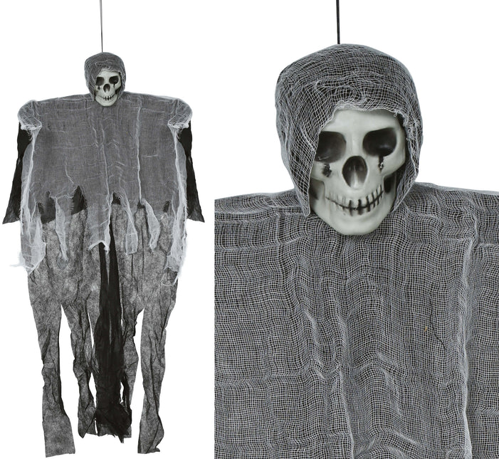 Halloween Squelette gris 90cm
