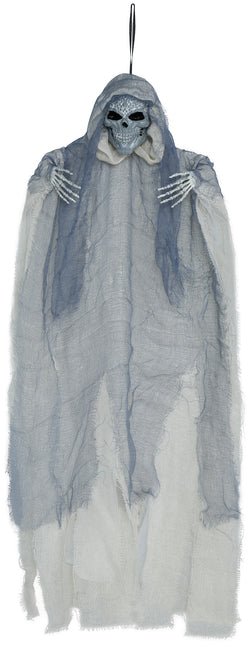 Poupée d'Halloween Squelette gris avec cape