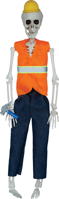 Halloween Poupée Squelette Ouvrier routier 40cm
