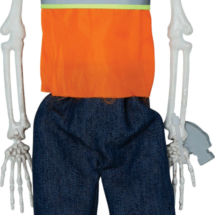 Halloween Poupée Squelette Ouvrier routier 40cm