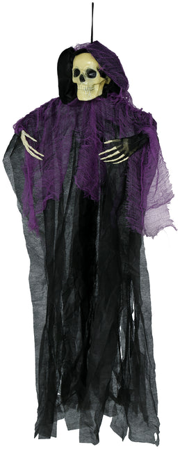 Squelette d'Halloween Noir Squelette violet 90cm