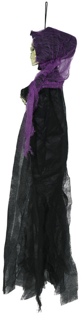 Squelette d'Halloween Noir Squelette violet 90cm