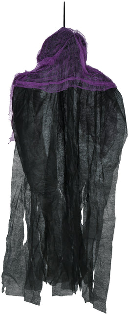 Squelette d'Halloween Noir Squelette violet 90cm