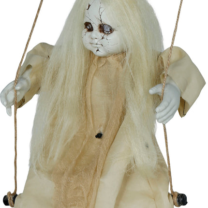 Poupée d'Halloween avec son et lumière 75cm